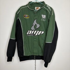 Nascar AMP Energy Green and Black Bomber Jacket